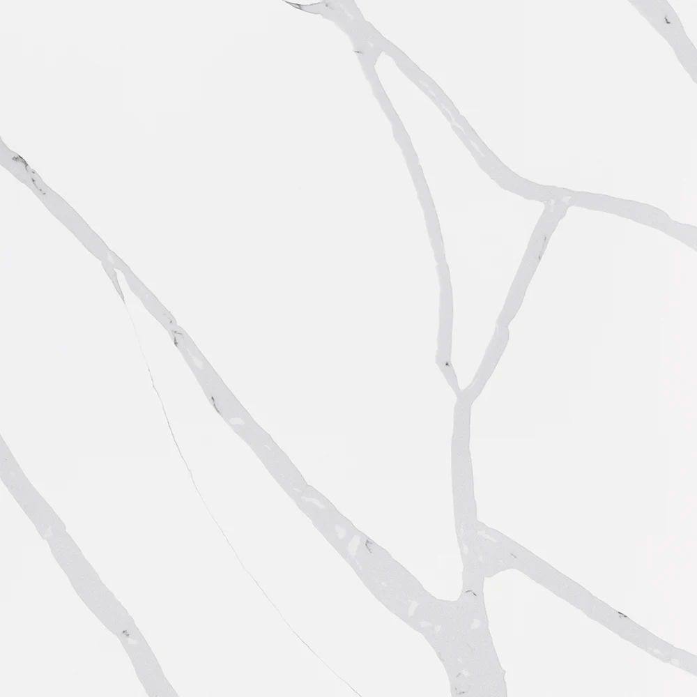 Stratus Quartz Calacatta Statuario Book-Matched Super Jumbo Countertop Slab