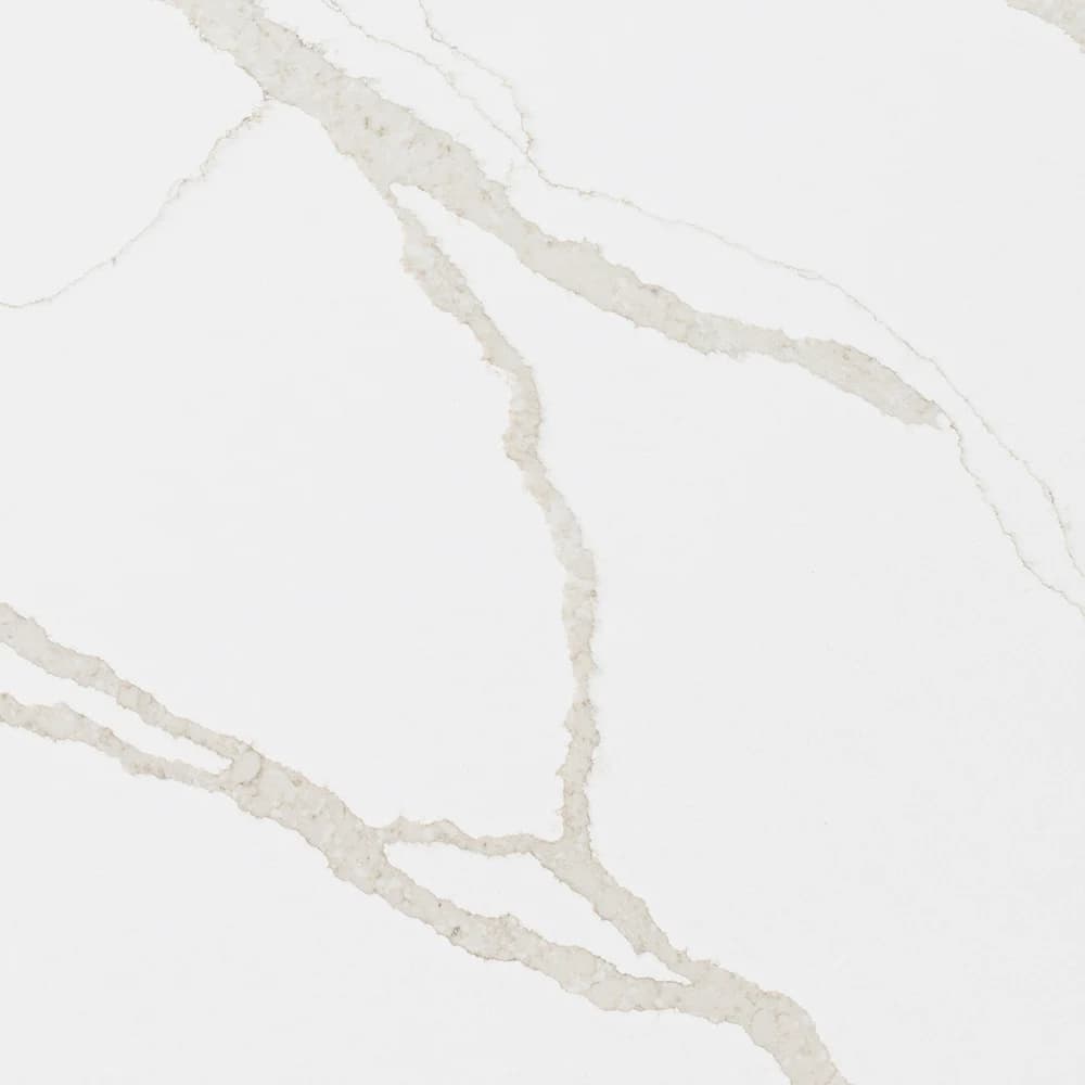 Stratus Quartz Calacatta Solana Book-Matched Countertop Slab