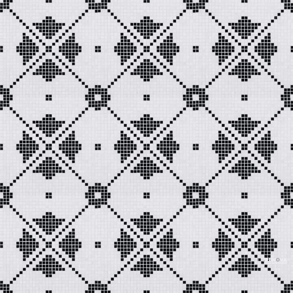 CHAPTER 18 - ROTUNDA NERO MARQUINA MONTPELIER MOSAIC ON 12-5/8" X 12-5/8"