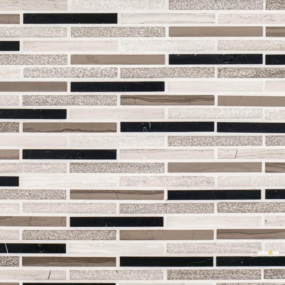 CHAPTER 3 - STREAM STONE LUSTROUS PATTERN C MOSAIC 10-3/4" X 11-7/8"