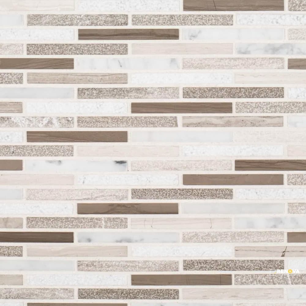 CHAPTER 3 - STREAM STONE LUSTROUS PATTERN B MOSAIC 10-3/4" X 11-7/8"