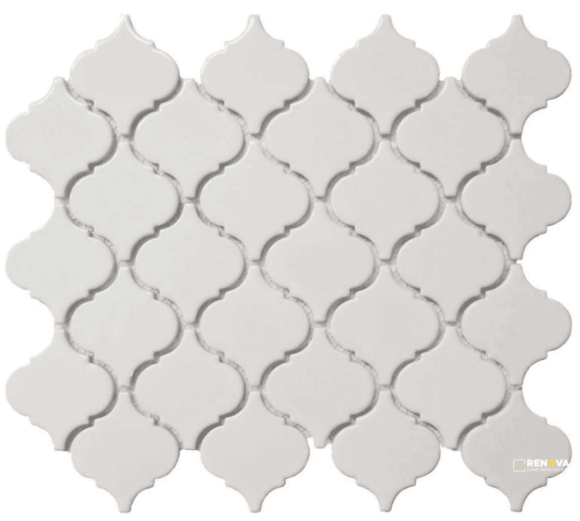 CC MOSAICS BRIGHT WHITE LANTERN MOSAIC 2"