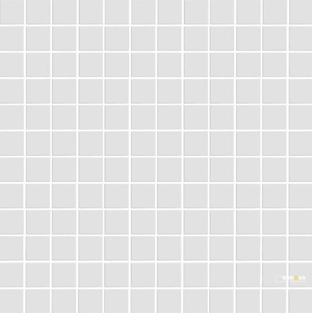 CC MOSAICS MATTE WHITE SQUARE MOSAIC 1X1