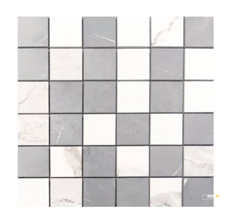 PRESTIGIO STATUARIO-IMPERO MIX SOFT MOSAIC 12" X 12"