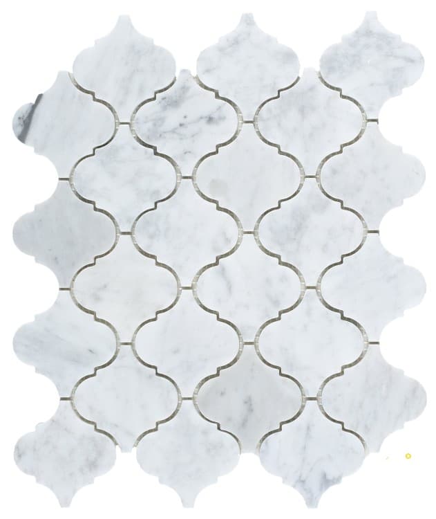ARABESQUE CARRARA MOSAIC 10.5" X 12.5"