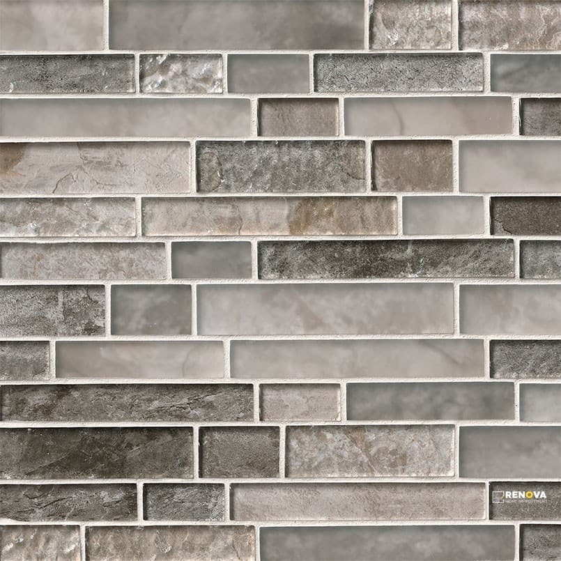 SAVOY GLASS INTERLOCKING PATTERN MOSAIC 8MM