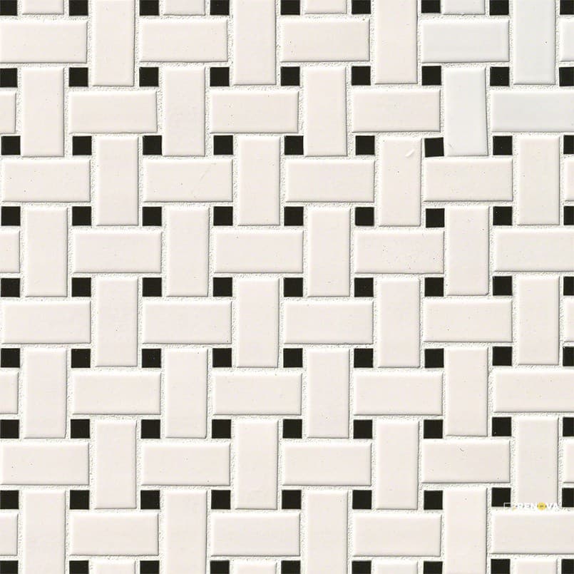 RETRO BIANCO BASKETWEAVE 6MM MATTE ( 14.4 SF PER BOX )