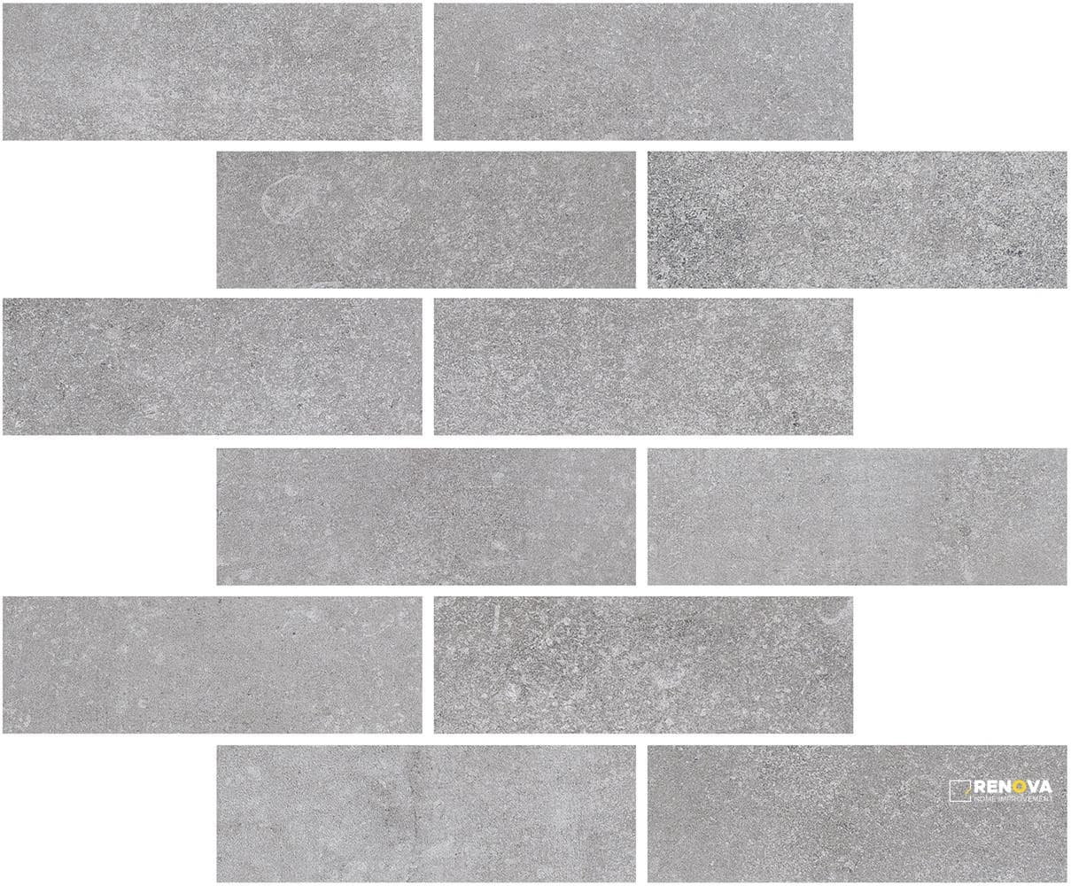 PORTOBELLO BELGIQUE SKY 2X6 STAGGERED MOSAIC MATTE .92 SF/SHT