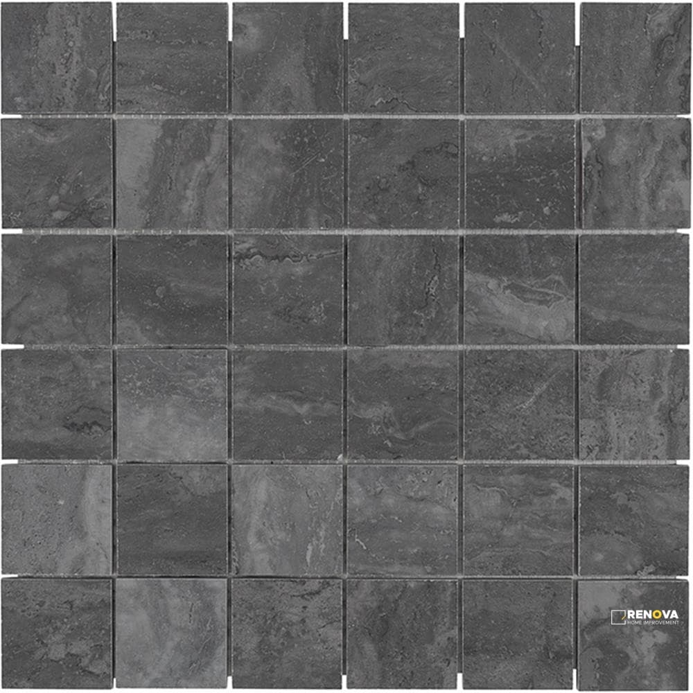 PORTOBELLO TIVOLI CHARCOAL 2X2 MOSAIC MATTE .956 SF/SHT