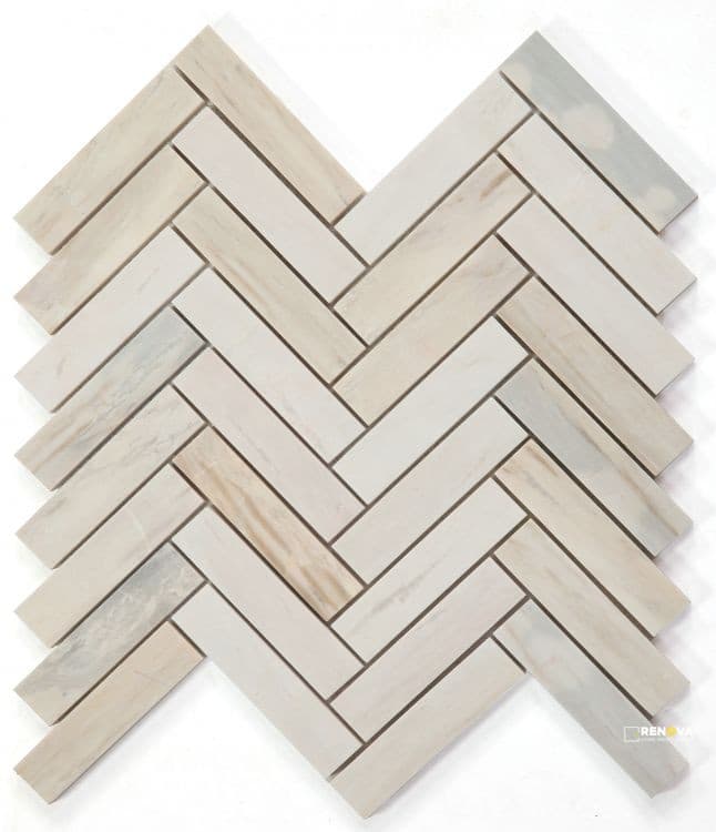 HERRINGBONE EURASIAN MOSAIC 11.25" X 11.25"