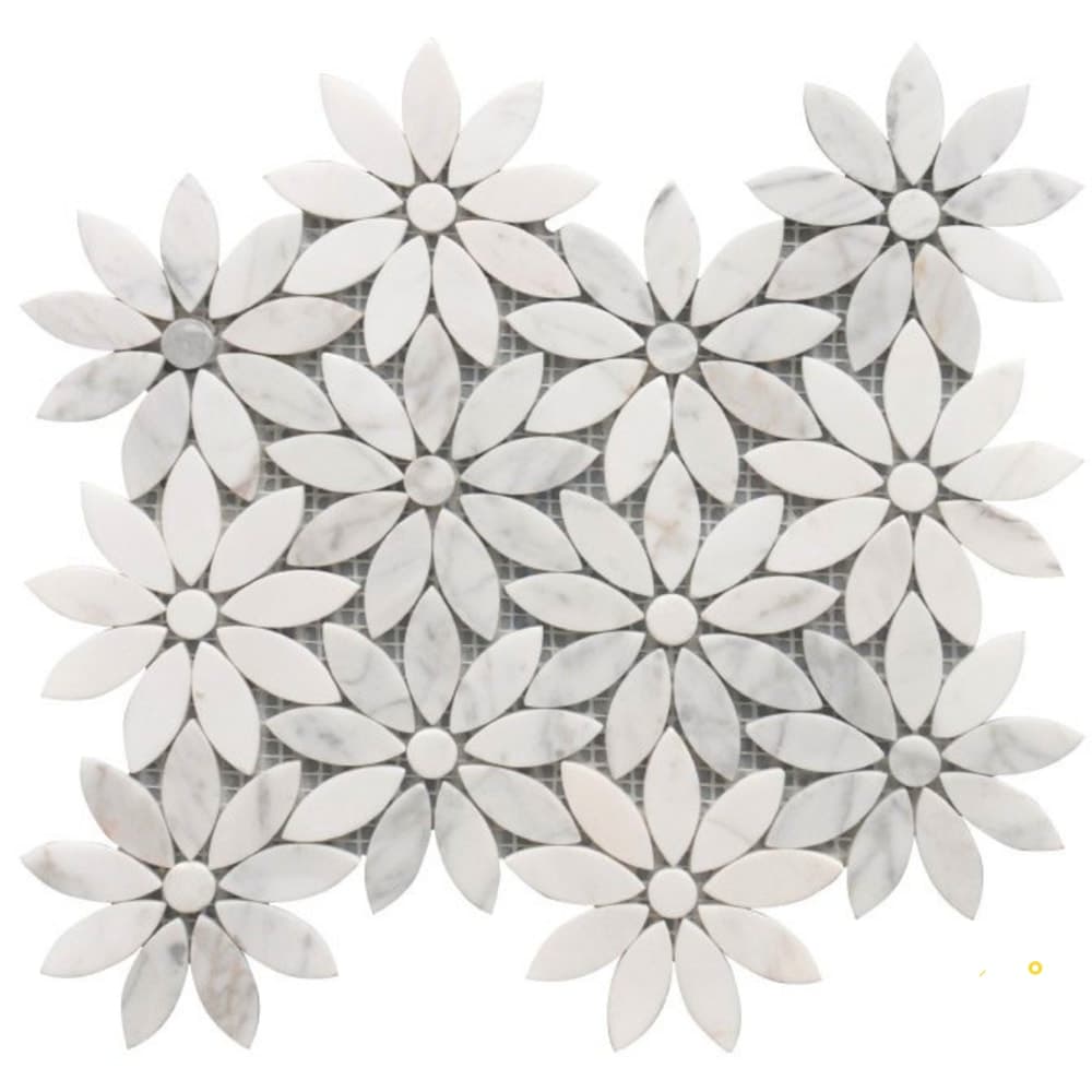 ROCKART DAISY FLOWER MOSAIC 10" X 12"