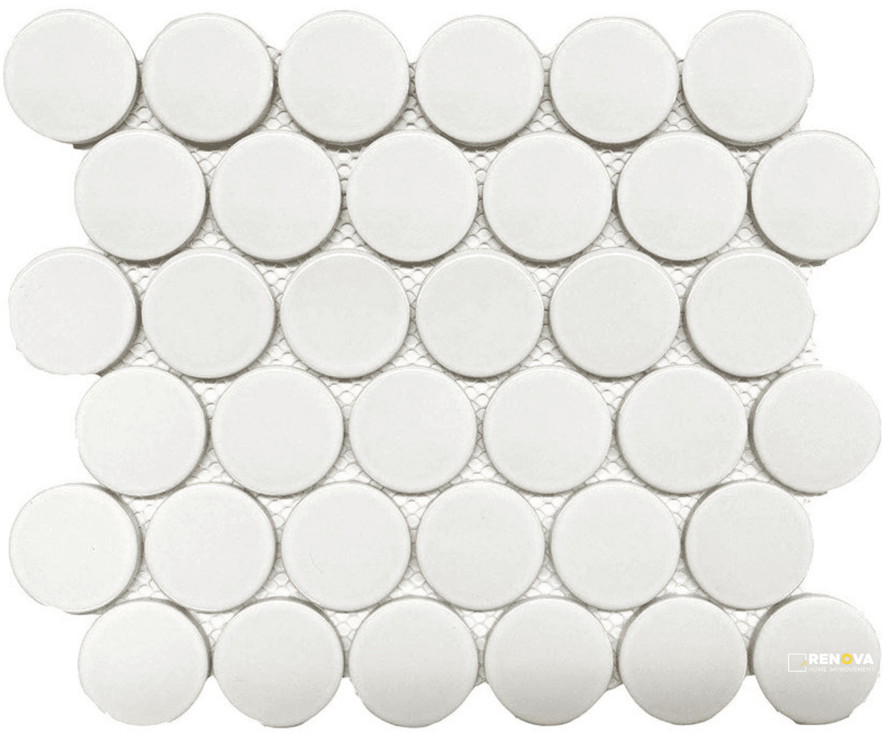CC MOSAICS PLUS BRIGHT WHITE DOTS 2"