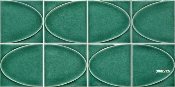MIZU GLOSSY ELLIPSE MOSAIC 8X16