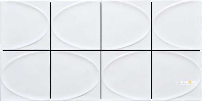 MIZU GLOSSY ELLIPSE MOSAIC 8X16