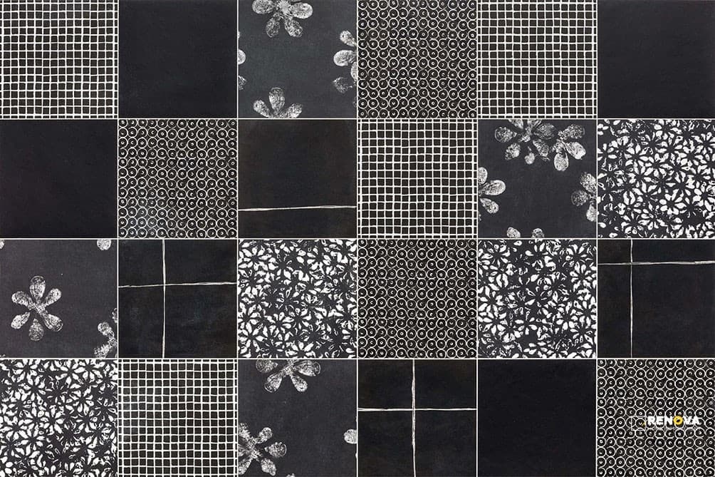 CHYMIA BLACK MIX 2 12" X 12"