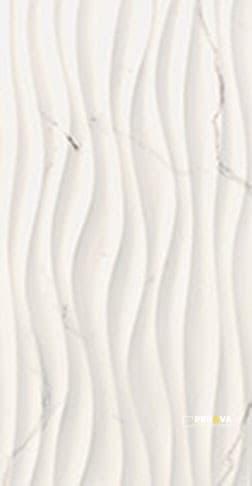 PRECIOUS HDP GLOSSY FIELD TILE DECO CURL 14" X 27"
