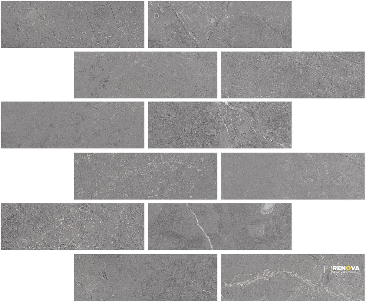 PORTOBELLO ST CROIX ASH 2X6 STAGGERED MOSAIC MATTE .92 SF/SHT