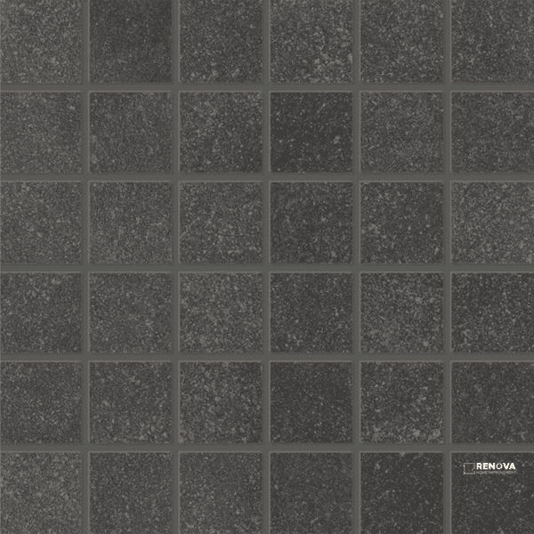 CROSSVILLE MAIN STREET BOUTIQUE BLACK 2X2 MOSAIC UNPOLISHED