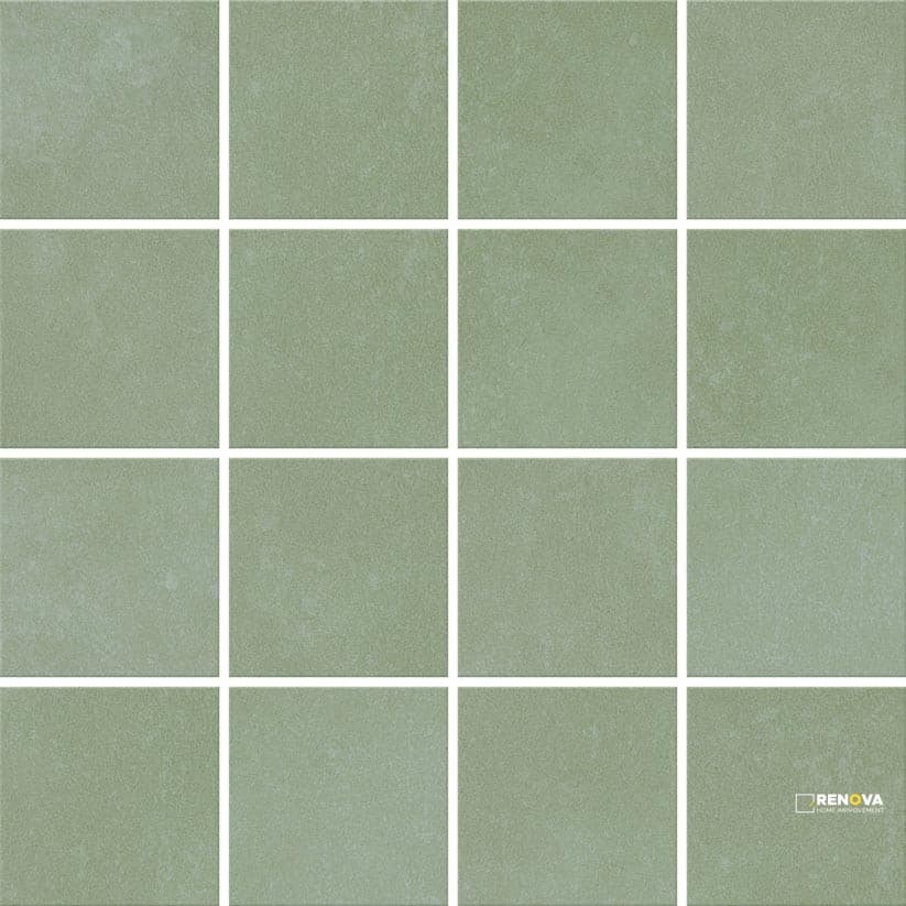 CROSSVILLE COLOR BLOX 2.0 SPRING SAGE 3X3 MOSAIC UNPOLISHED