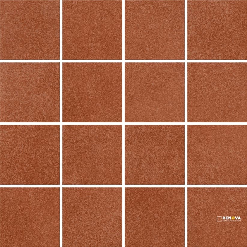 CROSSVILLE COLOR BLOX 2.0 CAYENNE 3X3 MOSAIC UNPOLISHED