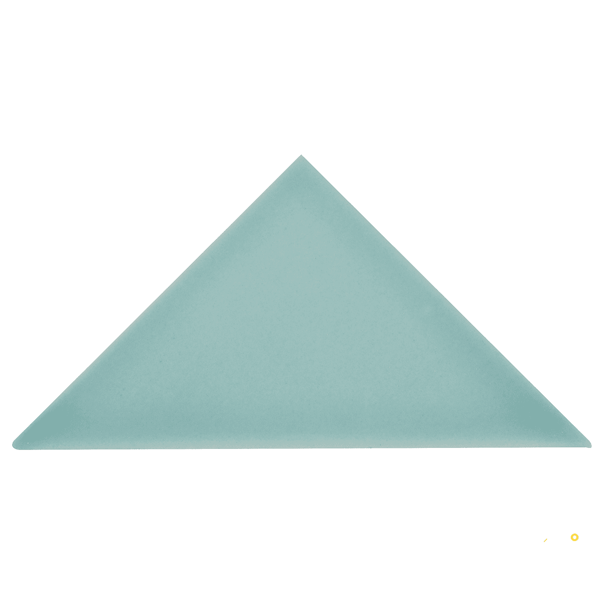 CROSSVILLE CURSIVE SOFT TEAL 6X6 TRIANGLE FIELD GLOSS