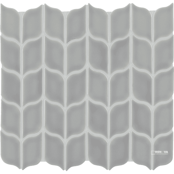 CROSSVILLE HANDWRITTEN NEUTRALS PRIVATE AFFAIR LEAF MOSAIC GLOSS .875 SF/SHT