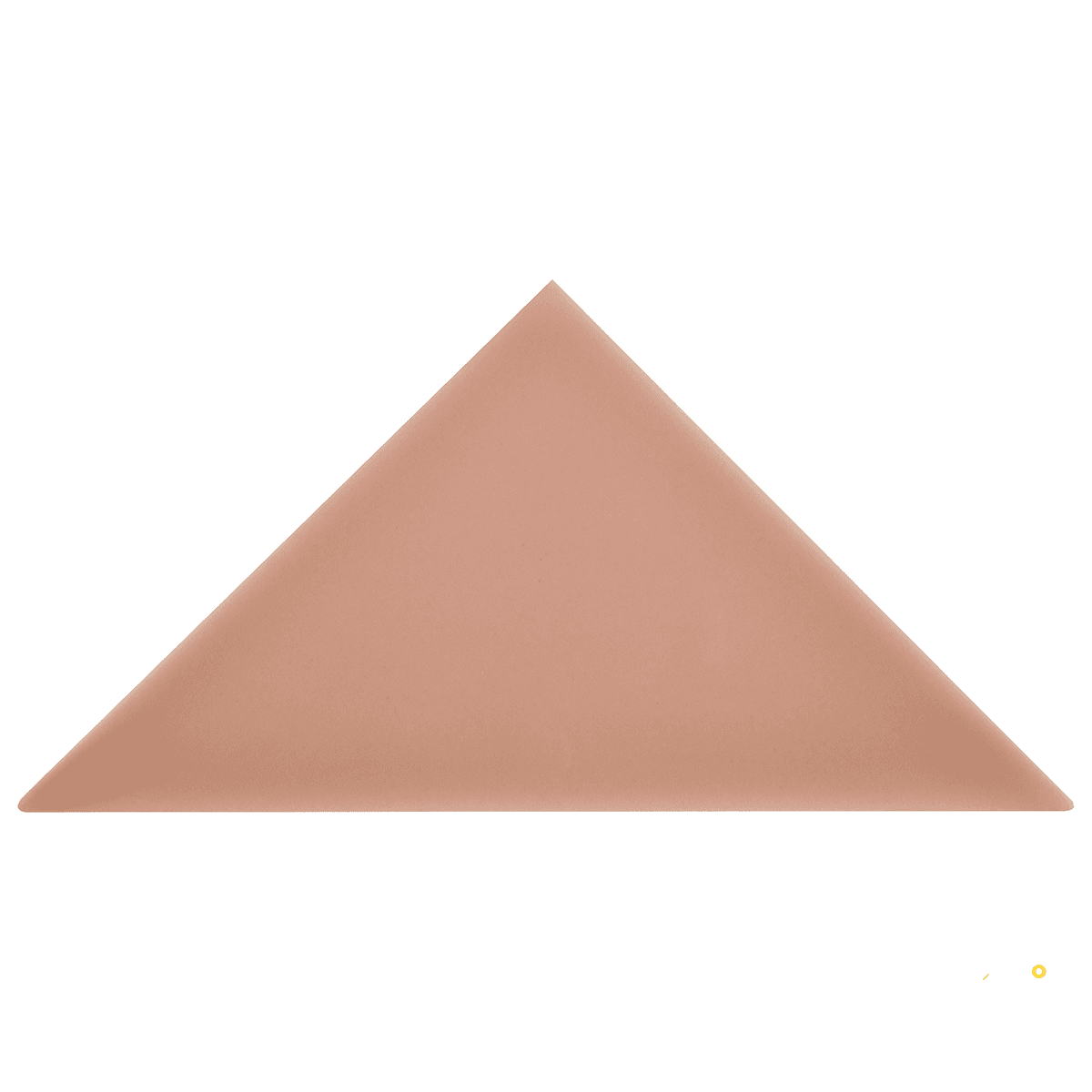 CROSSVILLE CURSIVE ROSE GOLD 6X6 TRIANGLE FIELD GLOSS