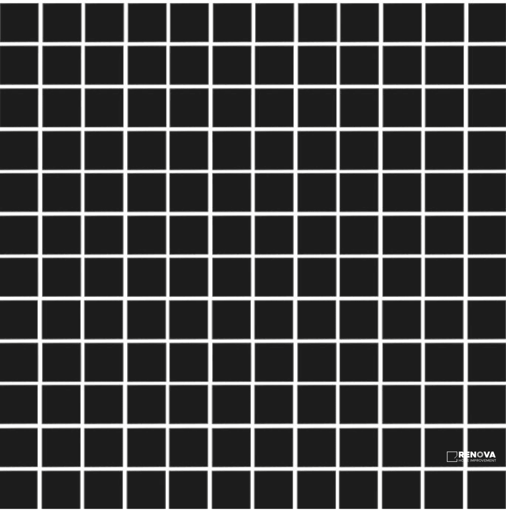 CC MOSAICS MATTE BLACK SQUARE MOSAIC 1X1
