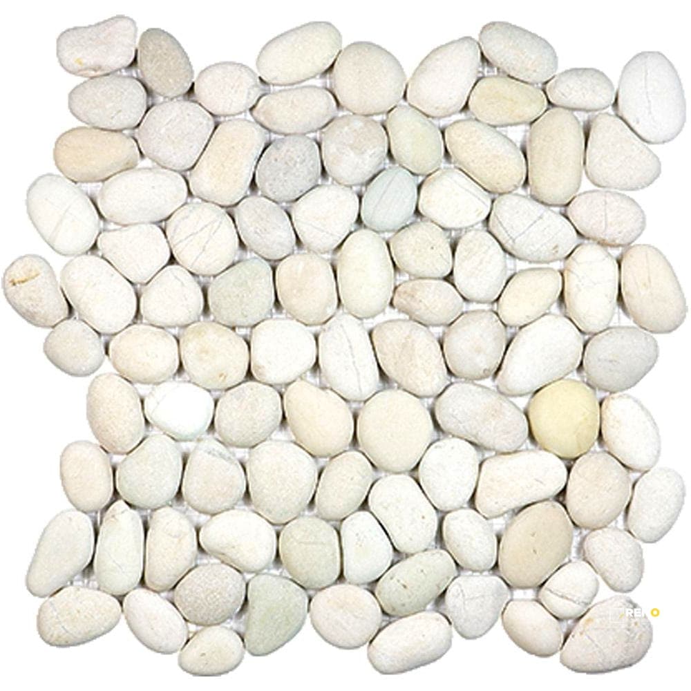 FLAT PEBBLE MOSAIC 12" X 12"