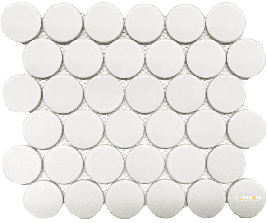 CC PORCELAIN UNGLAZED DOT MOSAIC GROUP 1 12" X 12"