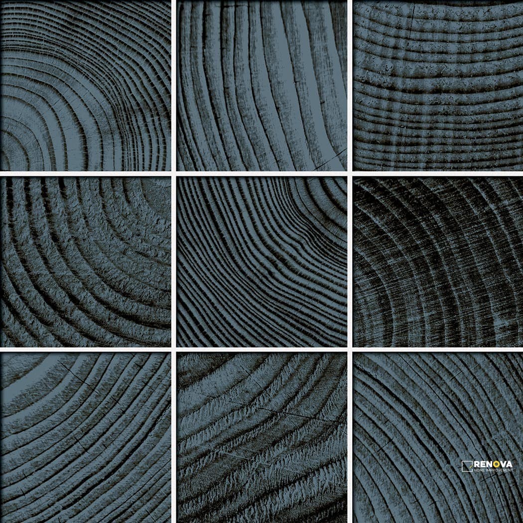 CROSSVILLE CONVERGENCE GLASS INDIGO 4X4 MOSAIC POLISHED