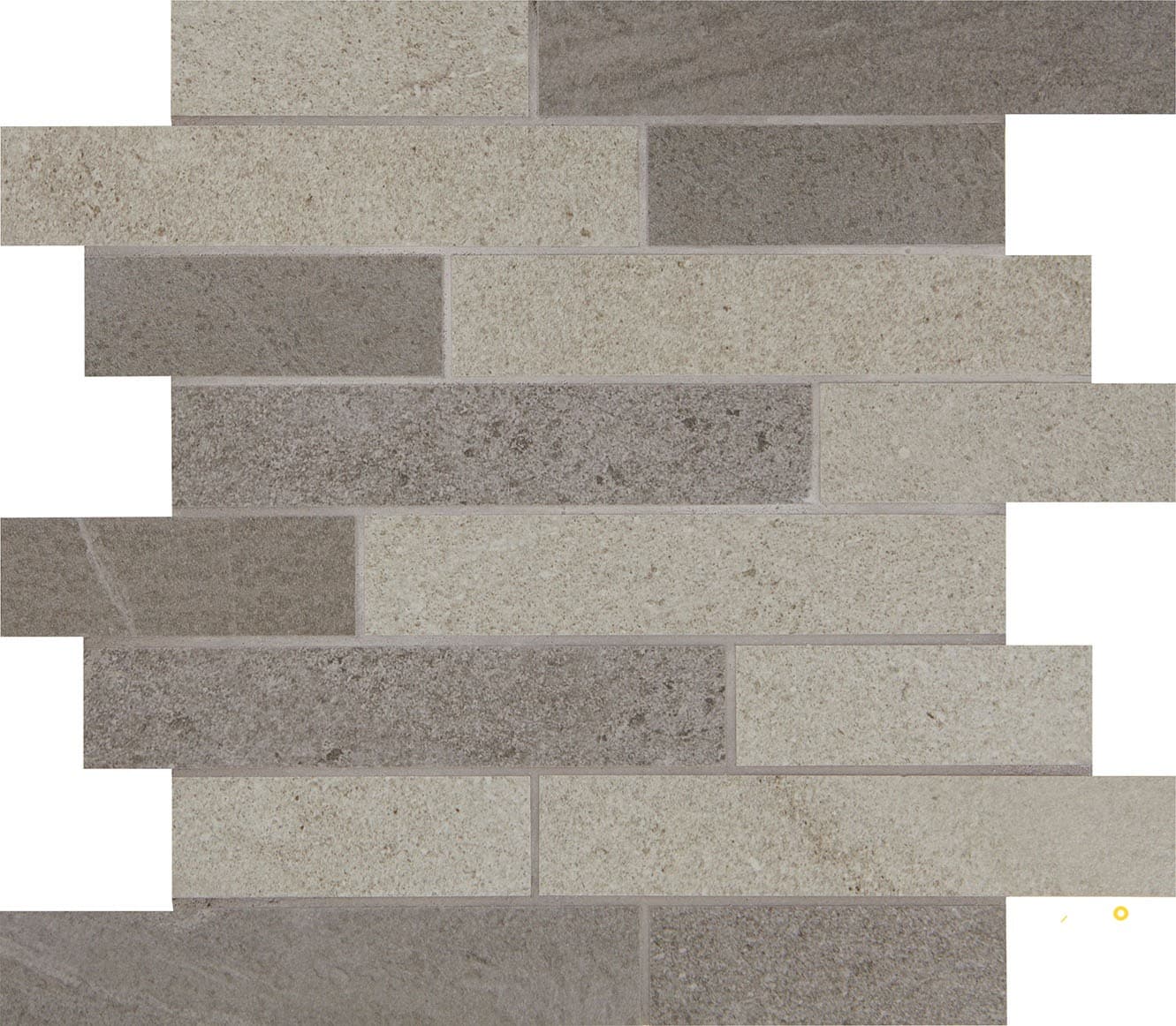 PIETRA ITALIA STACK MOSAIC BLACK/GREY