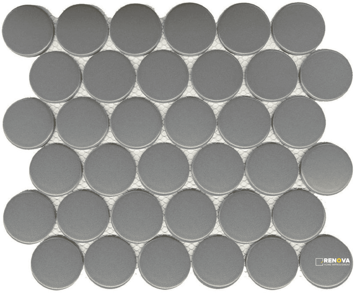 CC MOSAICS PLUS MATTE TENDER GRAY DOTS 2"