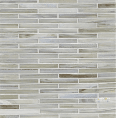 LUNADA BAY TILE AGATE CORTONA 1/2X4 BRICK MOSAIC SILK