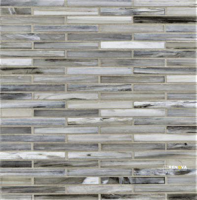 LUNADA BAY TILE AGATE BARI 1/2X4 BRICK MOSAIC SILK
