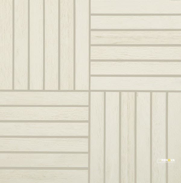 CROSSVILLE NEST LEVITY OAK AND OLIVE 1X6 MOSAIC UNPOLISHED