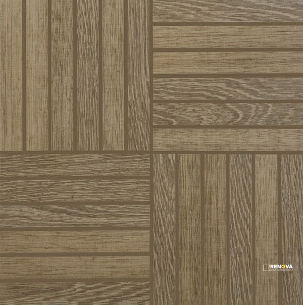 CROSSVILLE NEST JOYOUS OAK AND OLIVE 1X6 MOSAIC UNPOLISHED