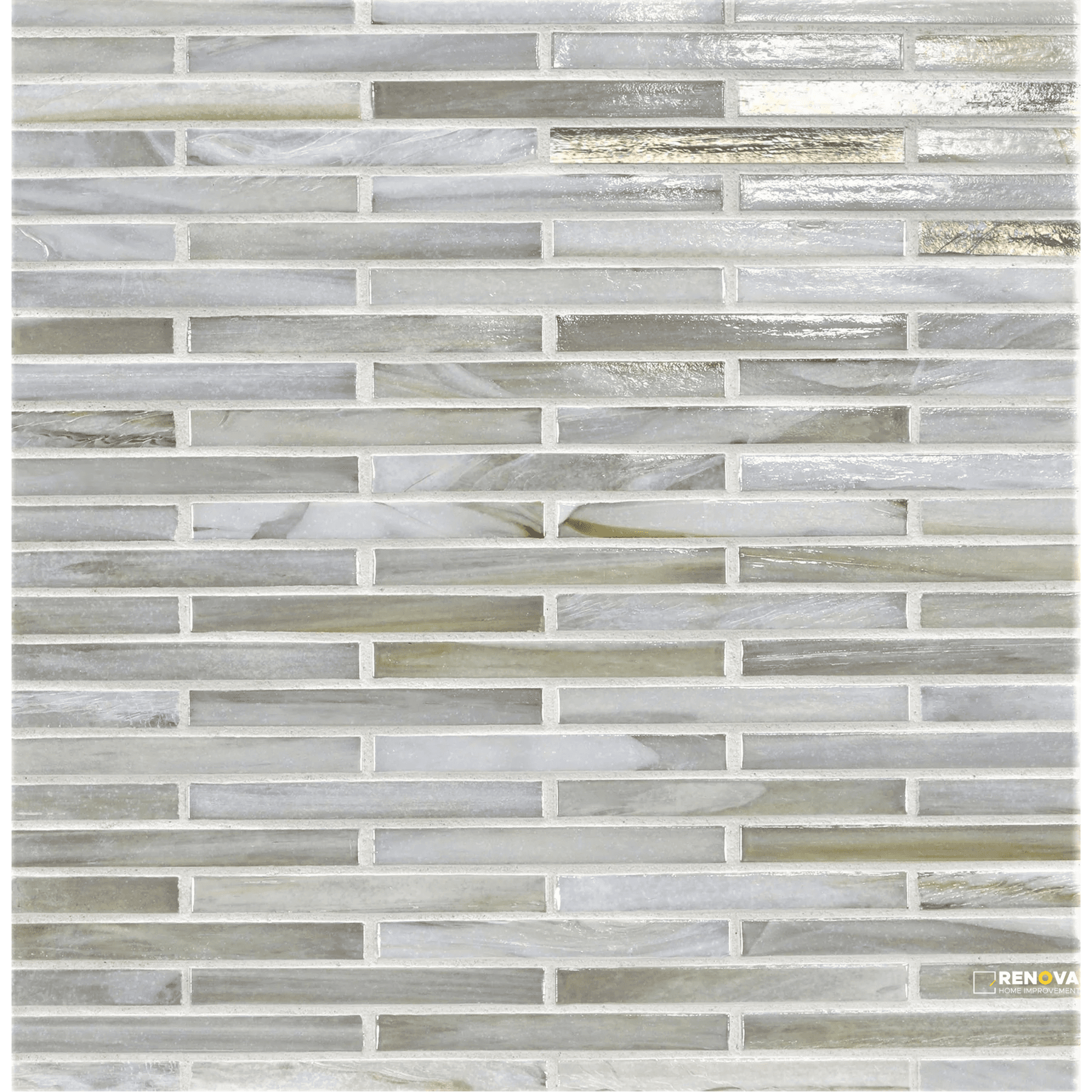LUNADA BAY TILE AGATE ASOLO 1/2X4 BRICK MOSAIC PEARL