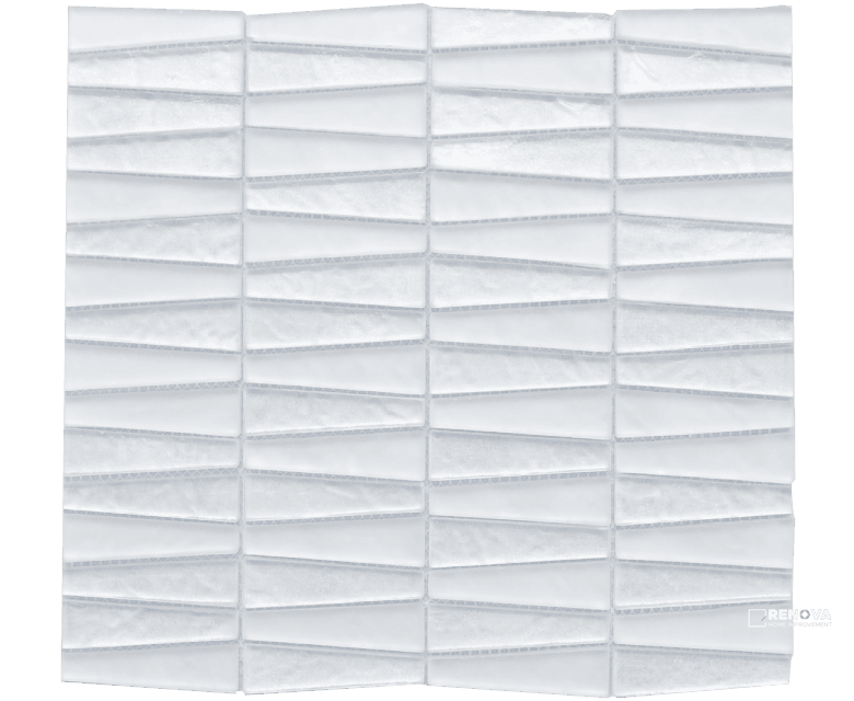 MOSAIC CHICAGO TRAPEZOID ON 12" X 13" MESH - STATIL870