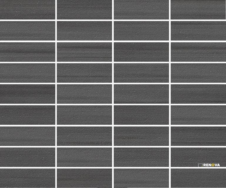 GAZZINI MET ANTRACITE 1X3 STACKED MOSAIC .8611 SF PER SHT