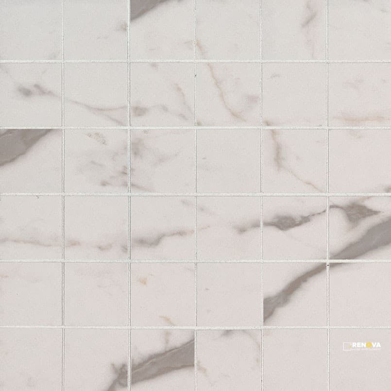 WHITE VENA 2X2 MOSAIC MATTE ( 8 SF PER BOX )