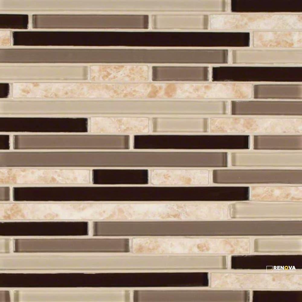 AMALFI CAFE INTERLOCKING PATTERN 6MM ( 15 SF PER BOX )