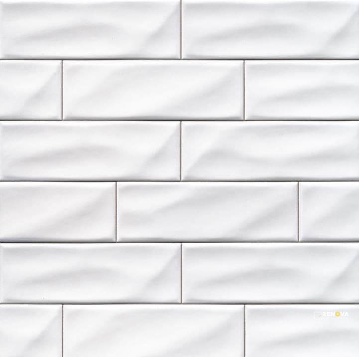 WHISPER WHITE GLAZED HANDCRAFTED 4X12 ( 4.995 SF PER BOX )