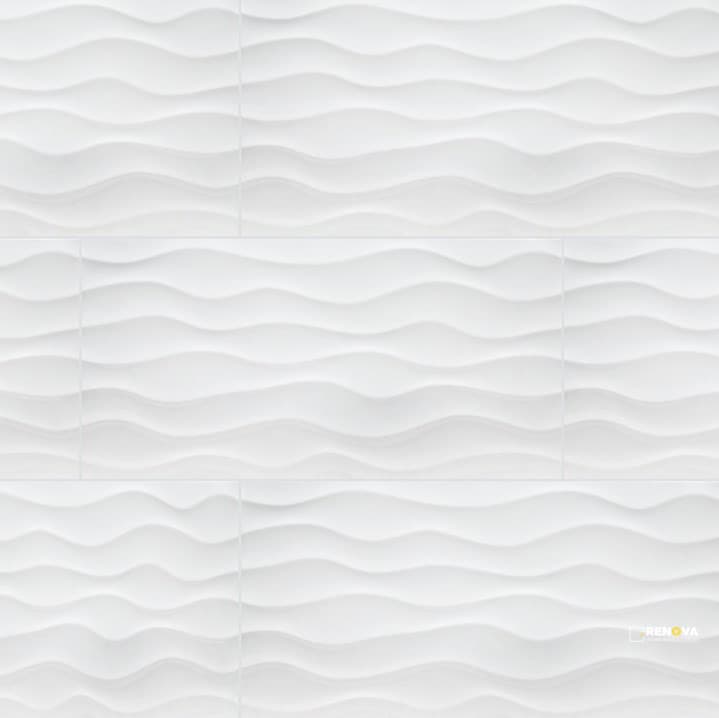 DYMO WAVY WHITE 12X24 GLOSSY ( 16 SF PER BOX )
