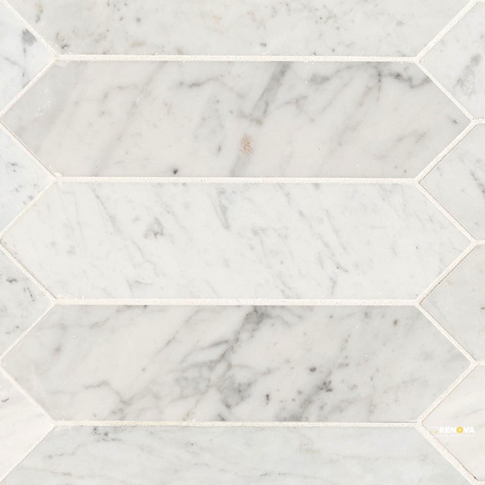 CARRARA WHITE 3X12 PICKET HONED