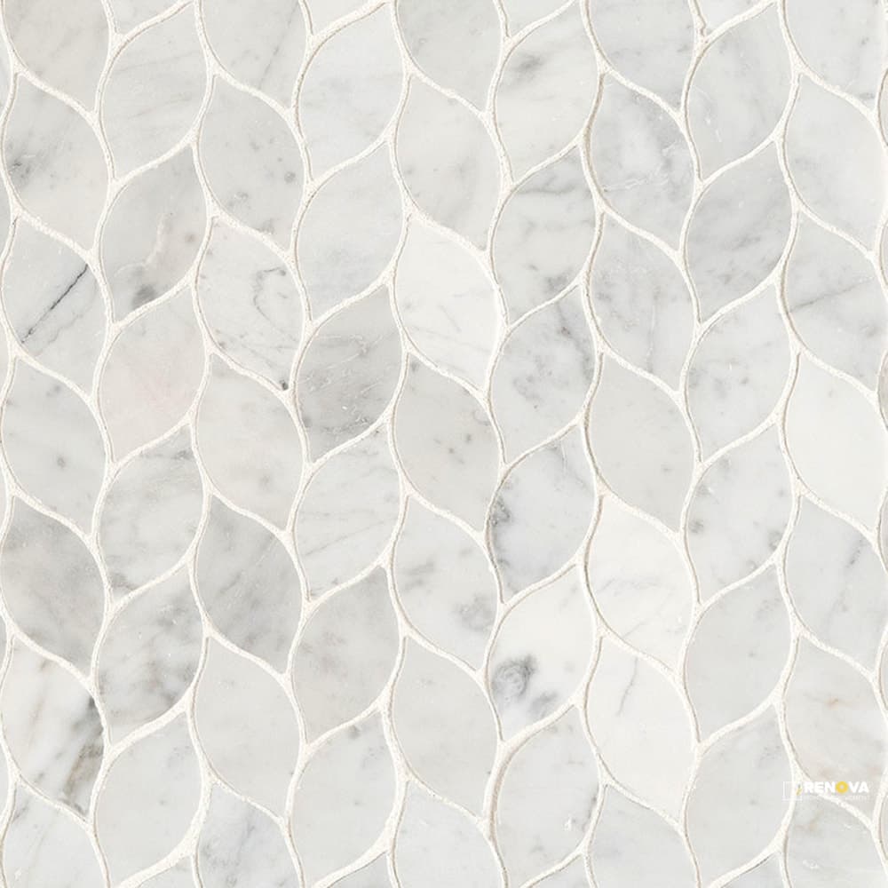 CARRARA WHITE BLANCO PATTERN HONED
