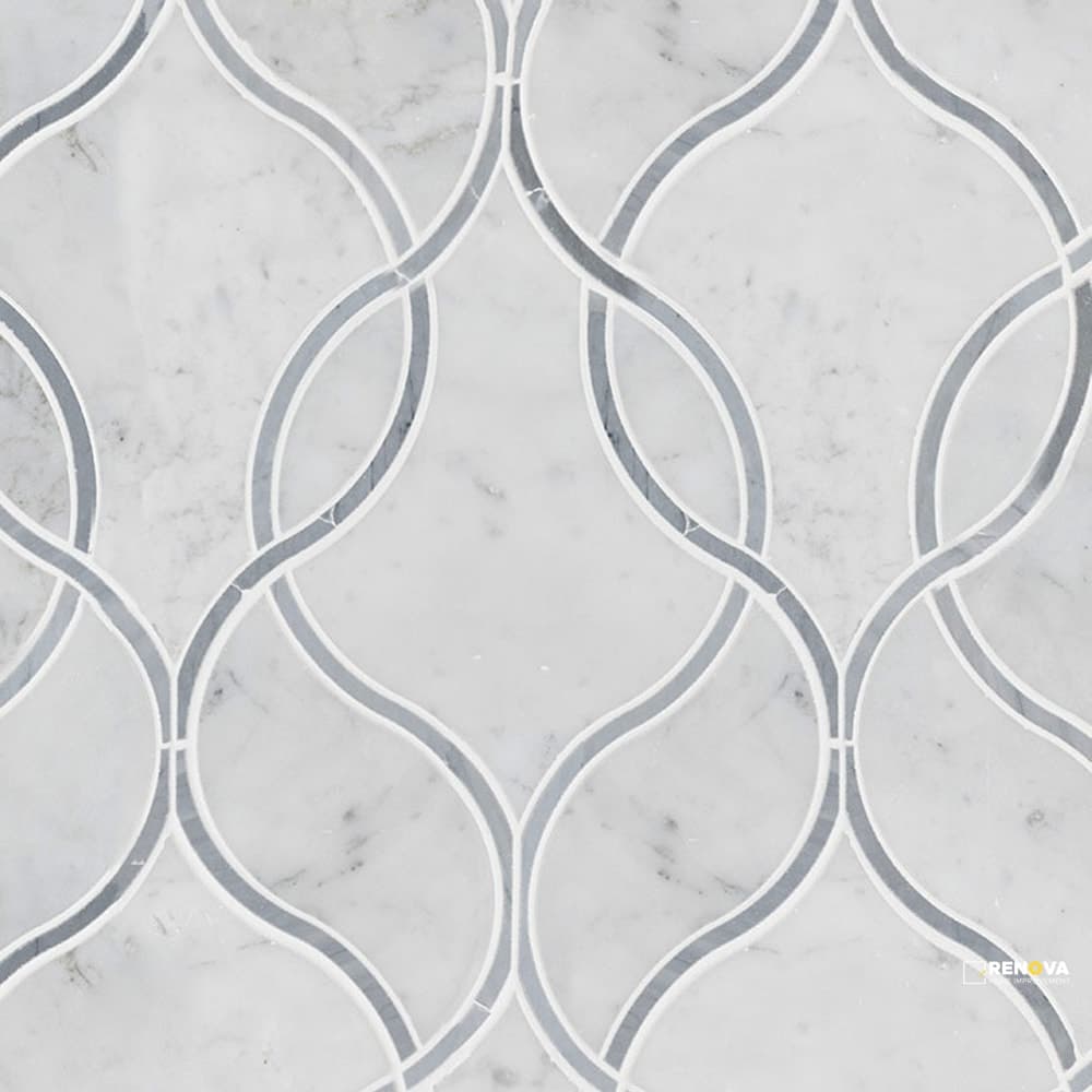 CARRARA WHITE ELLIPSIS POLISHED 10MM