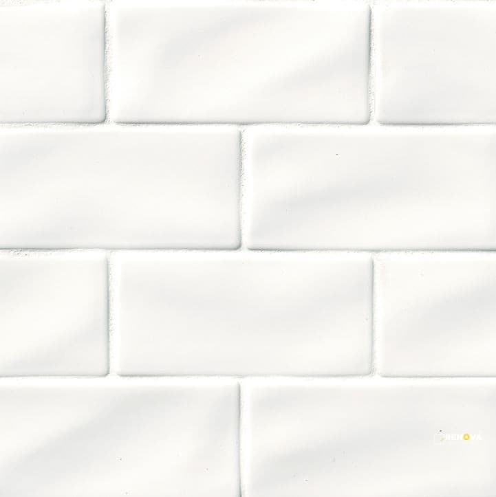 WHISPER WHITE GLAZED HANDCRAFTED SUBWAY 3X6 ( 1 SF PER BOX )