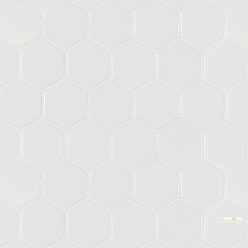 RETRO BIANCO 2" HEXAGON 6MM MATTE ( 14.4 SF PER BOX ) - SMOT-PT-RETBIA-2HEX