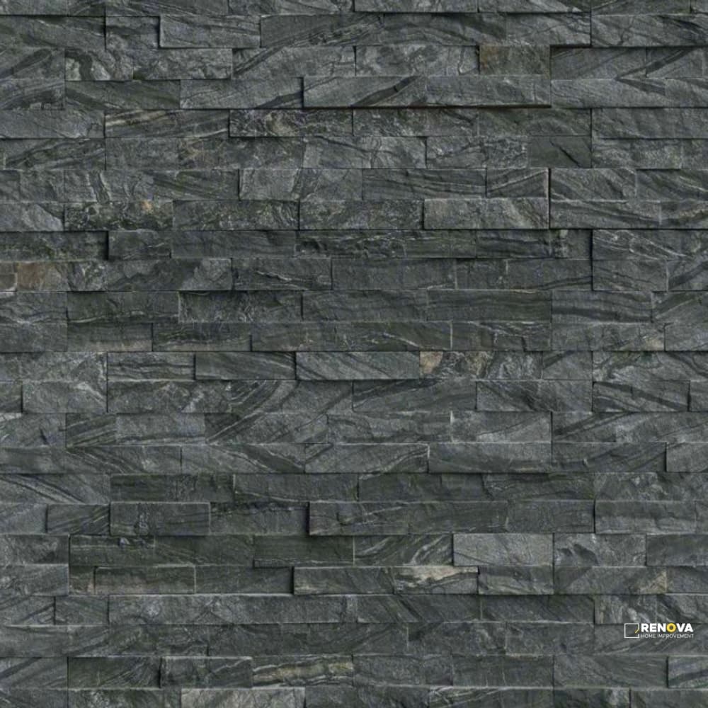 ROCKMOUNT GLACIAL BLACK LEDGER PANEL 6X24 ( 6 SF PER BOX )
